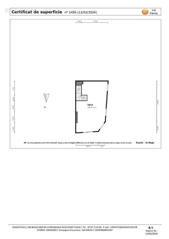 Appartement a louer saint-cloud - 5 pièce(s) - 97 m2 - Surfyn