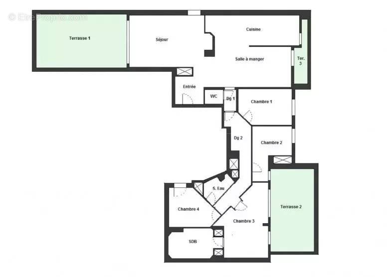 Appartement a louer saint-cloud - 5 pièce(s) - 146 m2 - Surfyn