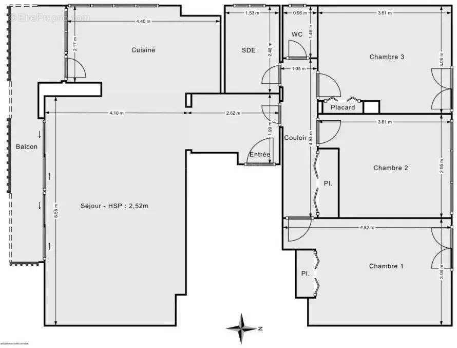 Appartement 4 pièce(s) 86 m²à vendre Saint-cloud