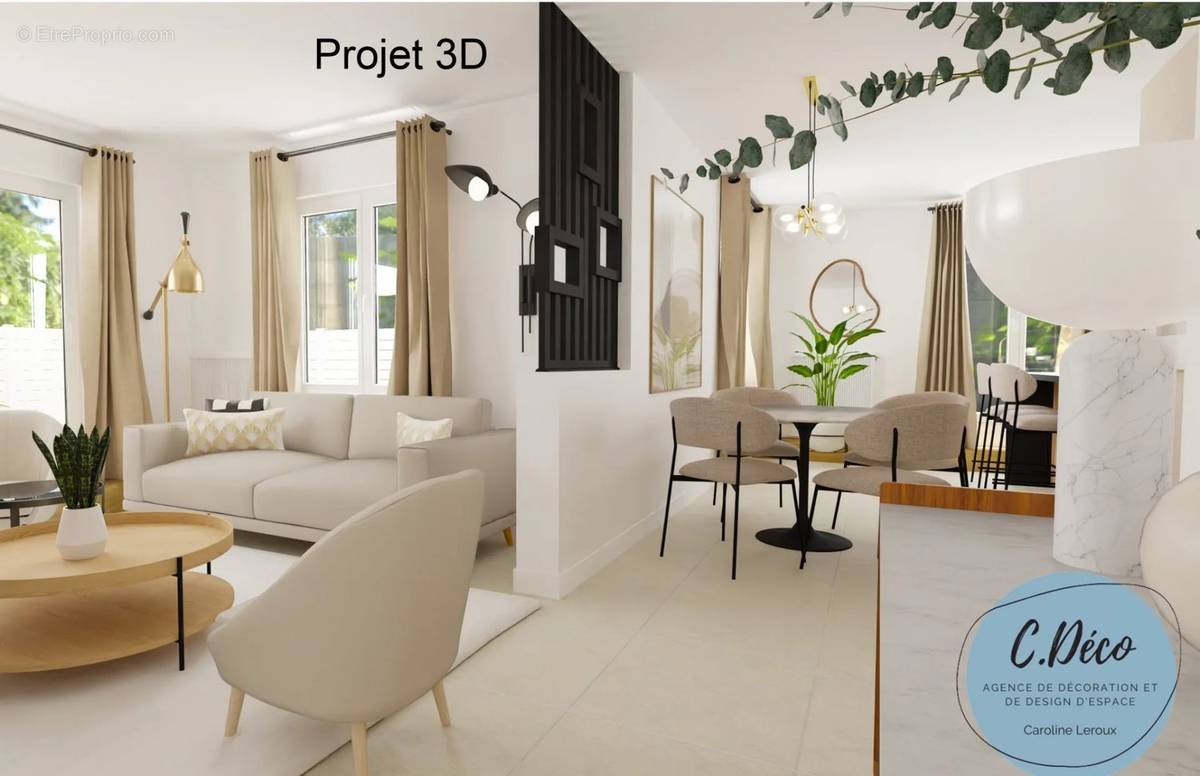 Appartement 5 pièce(s) 95 m²à vendre Eragny