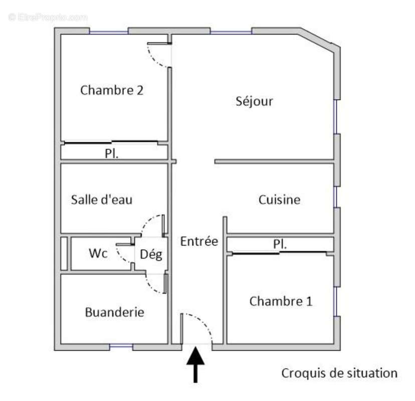 Appartement a louer puteaux - 3 pièce(s) - 67 m2 - Surfyn