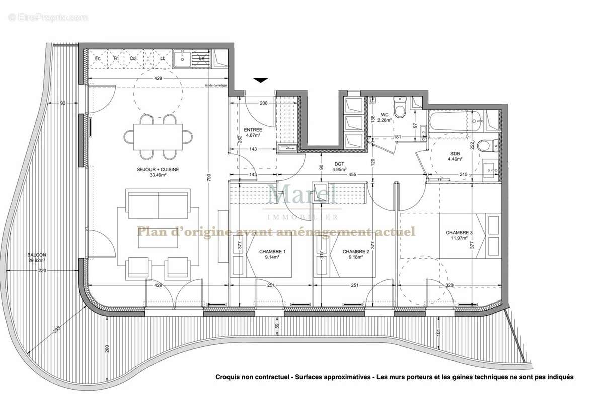 Appartement a louer colombes - 4 pièce(s) - 90 m2 - Surfyn