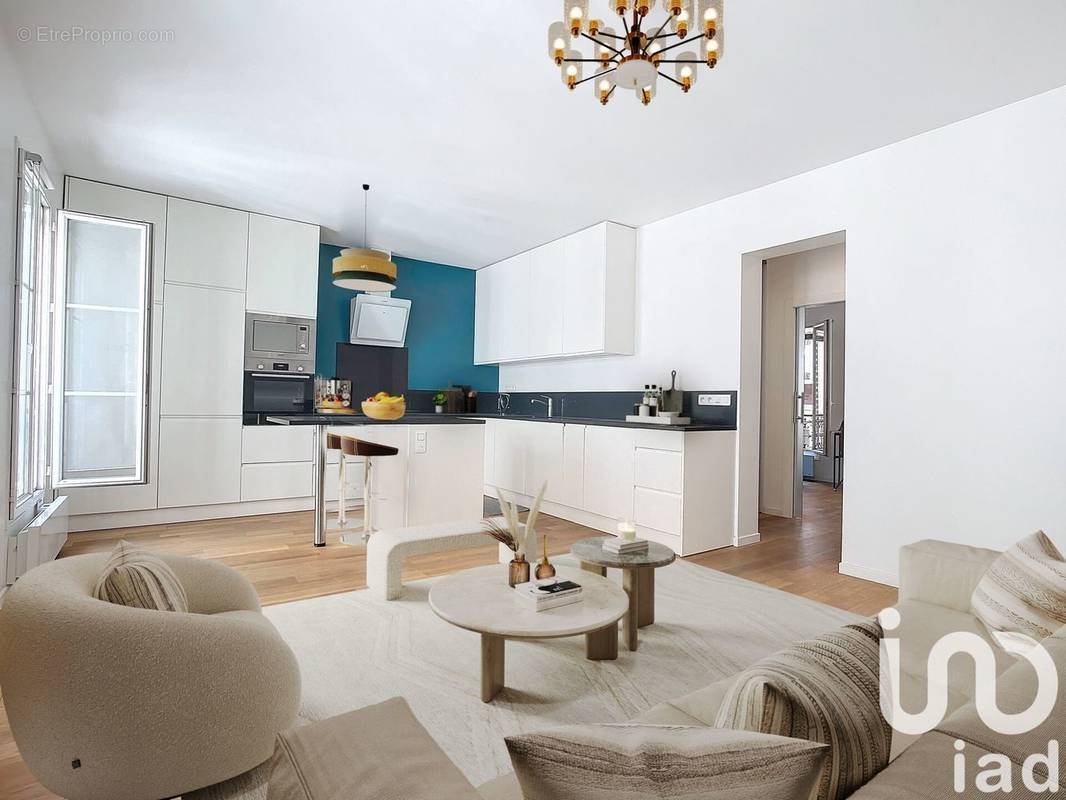 Appartement 2 pièce(s) 44 m²à vendre Paris-14e-arrondissement