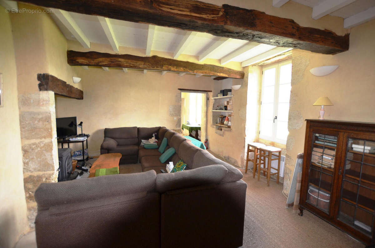 36 Sejour - living room gite holiday cottage 1 - Maison à VIC-FEZENSAC