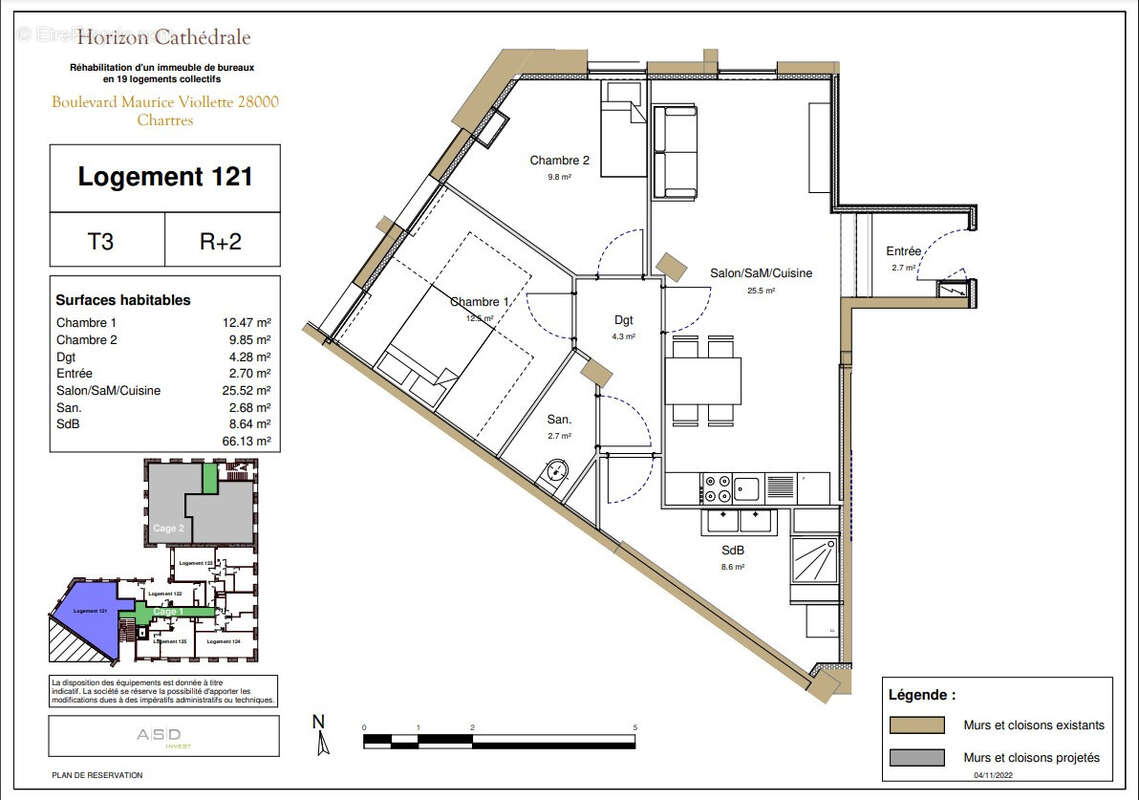 Appartement à CHARTRES