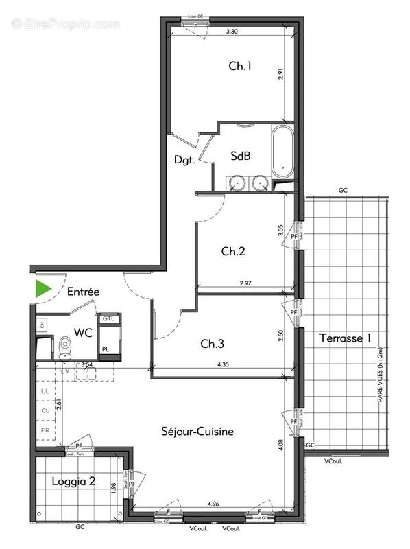 Appartement à VILLEFRANCHE-SUR-SAONE