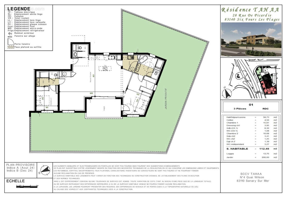 Appartement à SIX-FOURS-LES-PLAGES