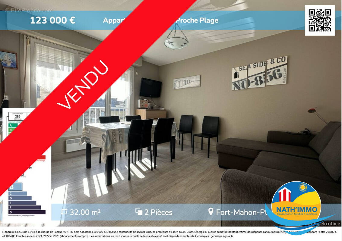 Appartement à FORT-MAHON-PLAGE