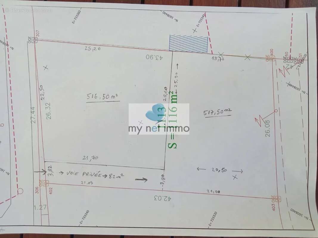 Terrain à LE VAUCLIN