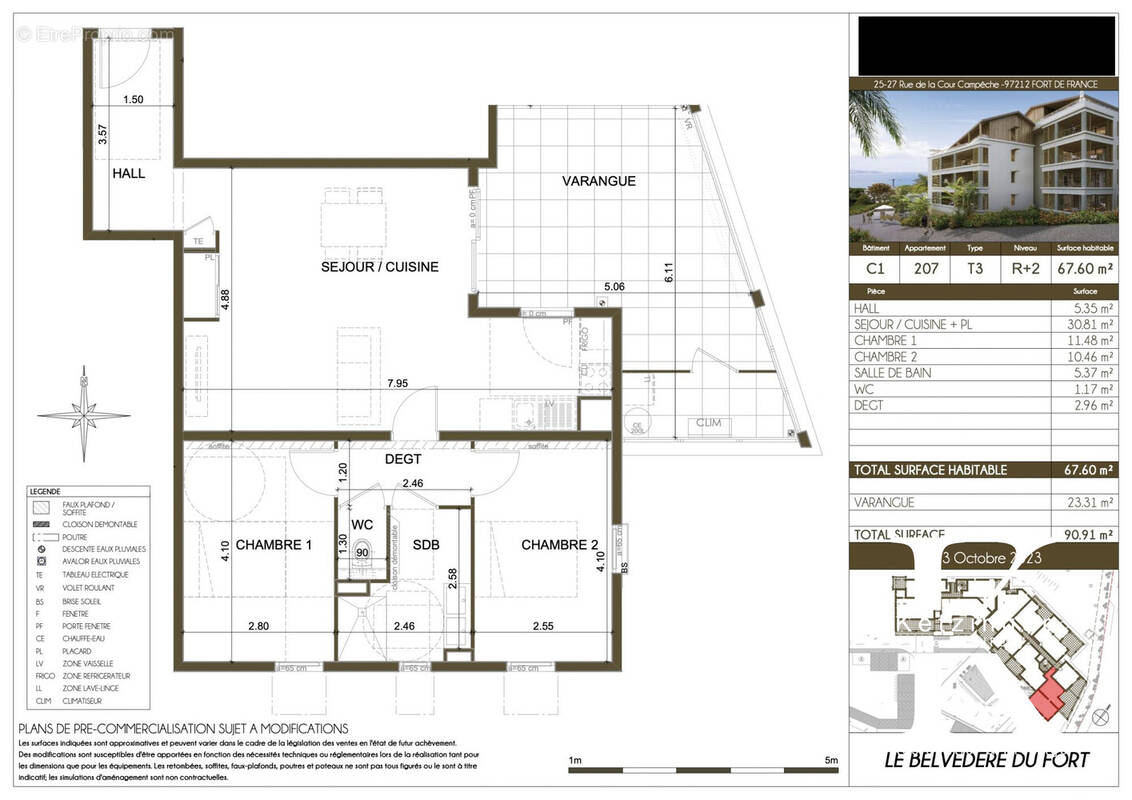 Appartement à FORT-DE-FRANCE