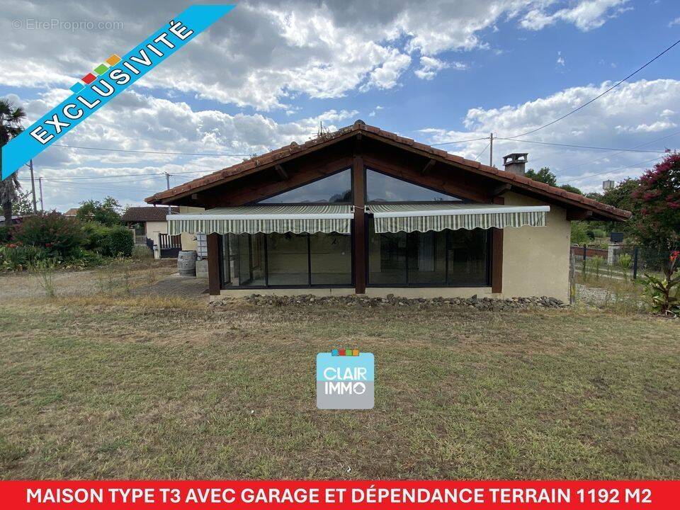 #Maison  #plain-pied #landes #pascher #t3 #landes #gabarret - Maison à CREON-D&#039;ARMAGNAC