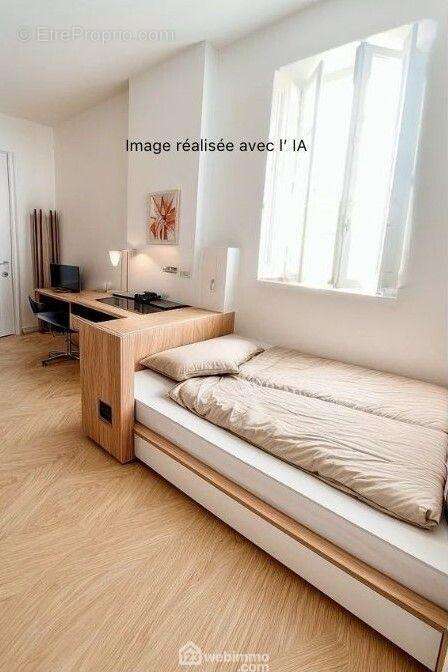 Chambre de 16 m²: Décoration réalisée avec l&#039;IA - Appartement à SETE