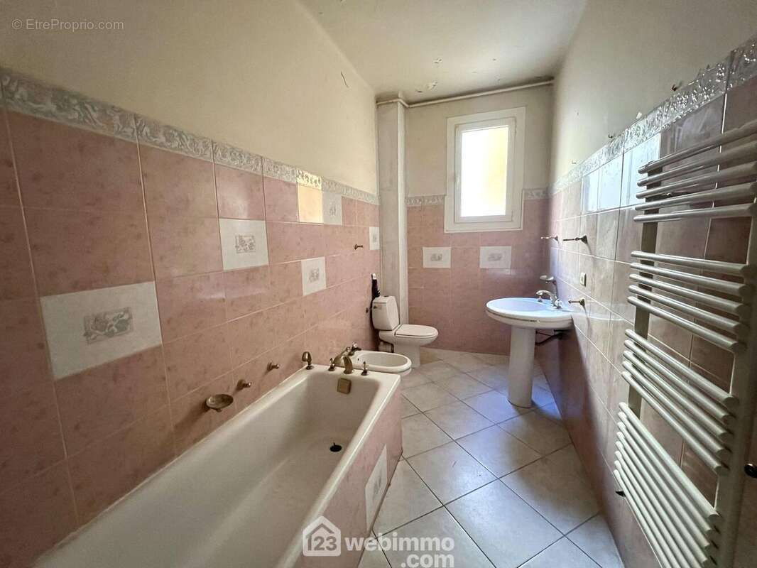 La salle de bain à rénover - Appartement à SAN-MARTINO-DI-LOTA