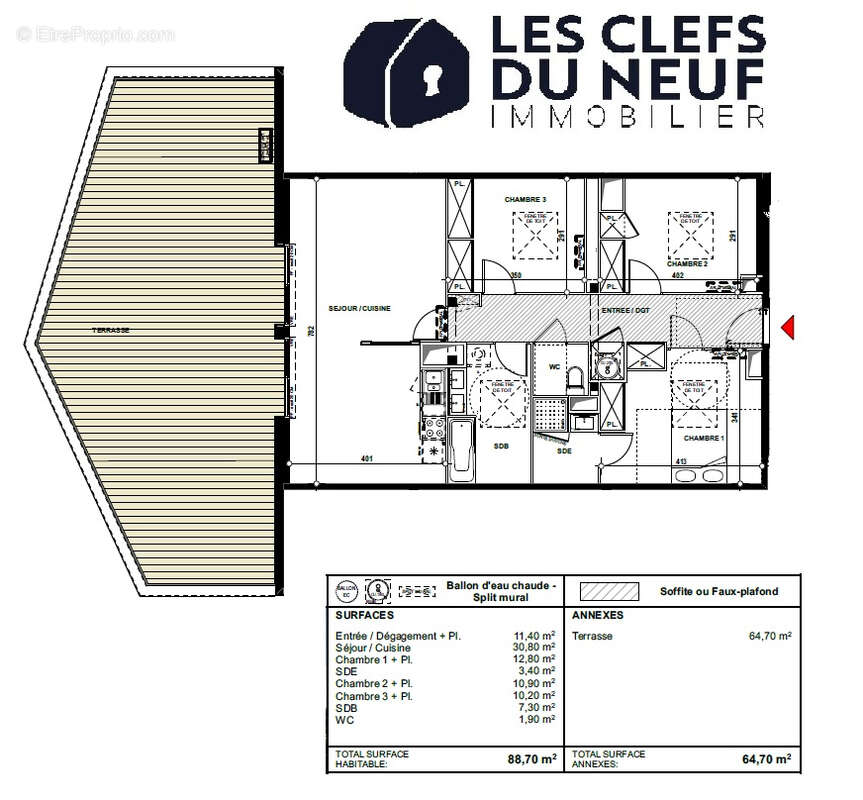 Appartement à BRUGUIERES