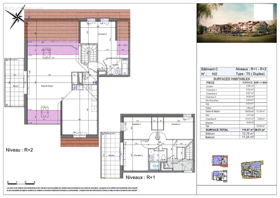Appartement à BRENTHONNE