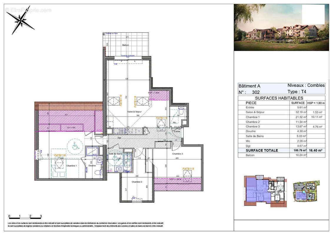 Appartement à BRENTHONNE