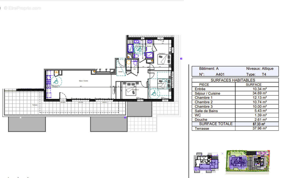 Appartement à THONON-LES-BAINS
