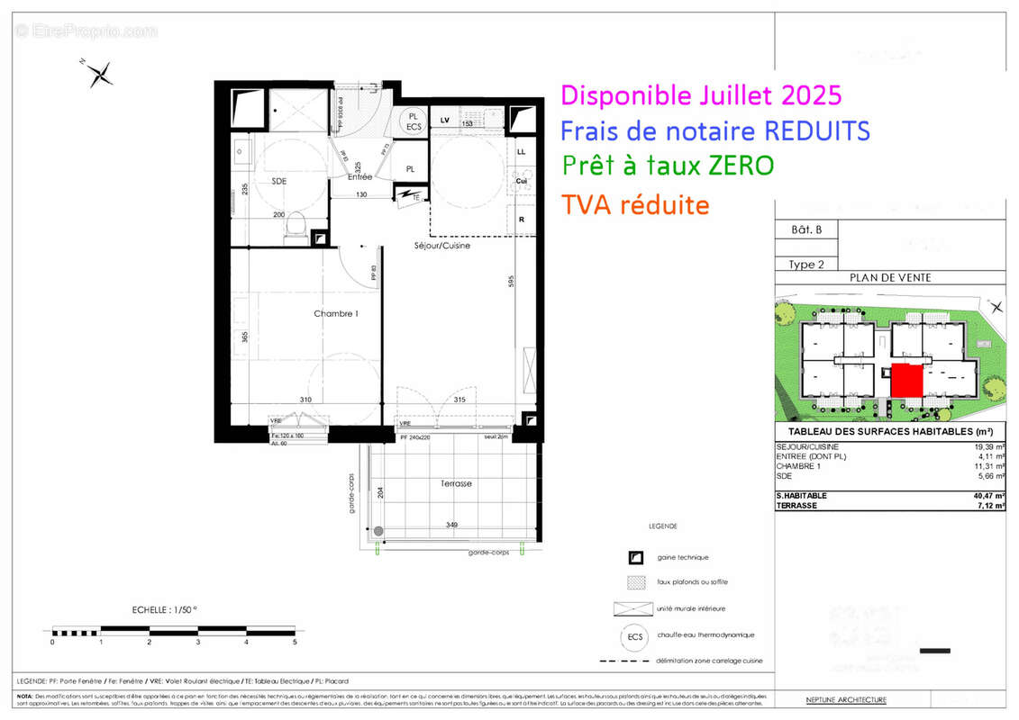 Appartement à VILLEFONTAINE