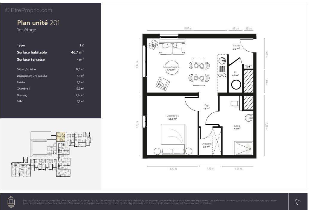 Appartement à PIANOTTOLI-CALDARELLO