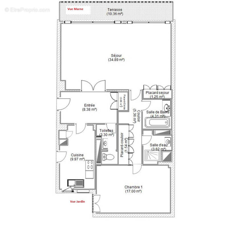Appartement à SAINT-MAUR-DES-FOSSES