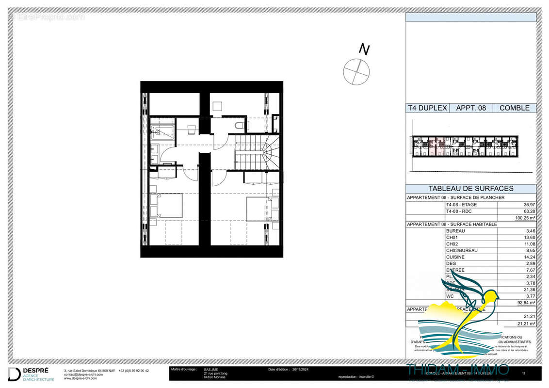 Appartement à COARRAZE