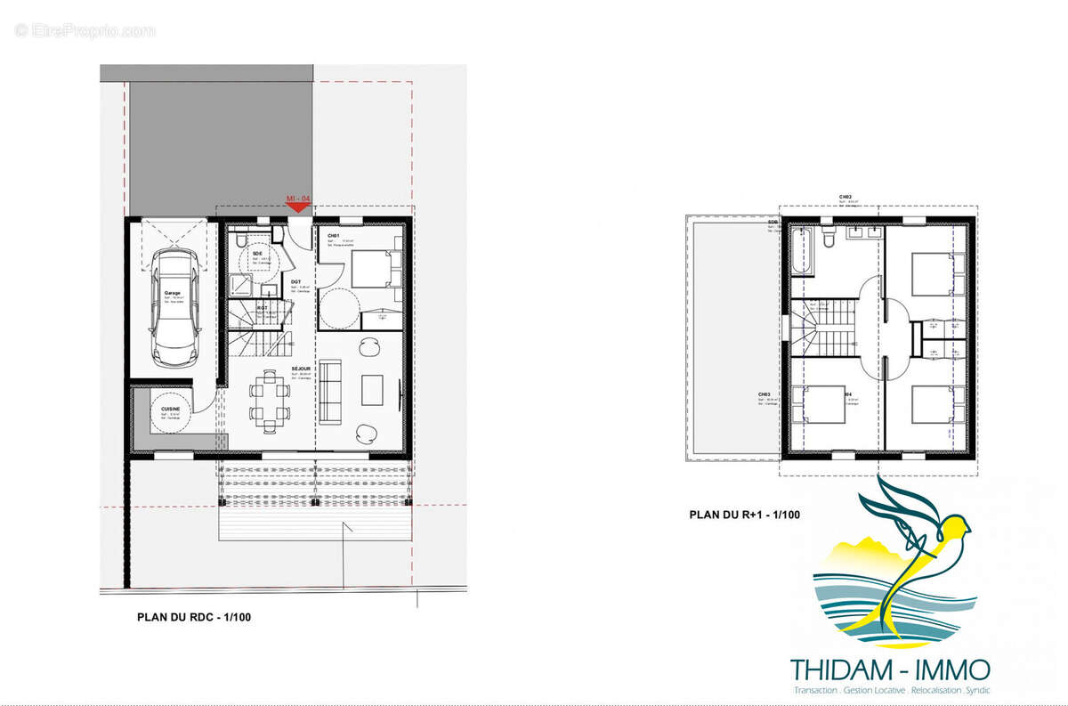 Plan intérieur - Maison à COARRAZE