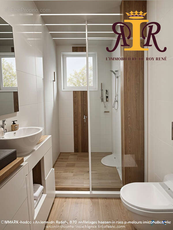 Photo IA exemple projection salle d&#039;eau - Maison à LA BASTIDE-DES-JOURDANS