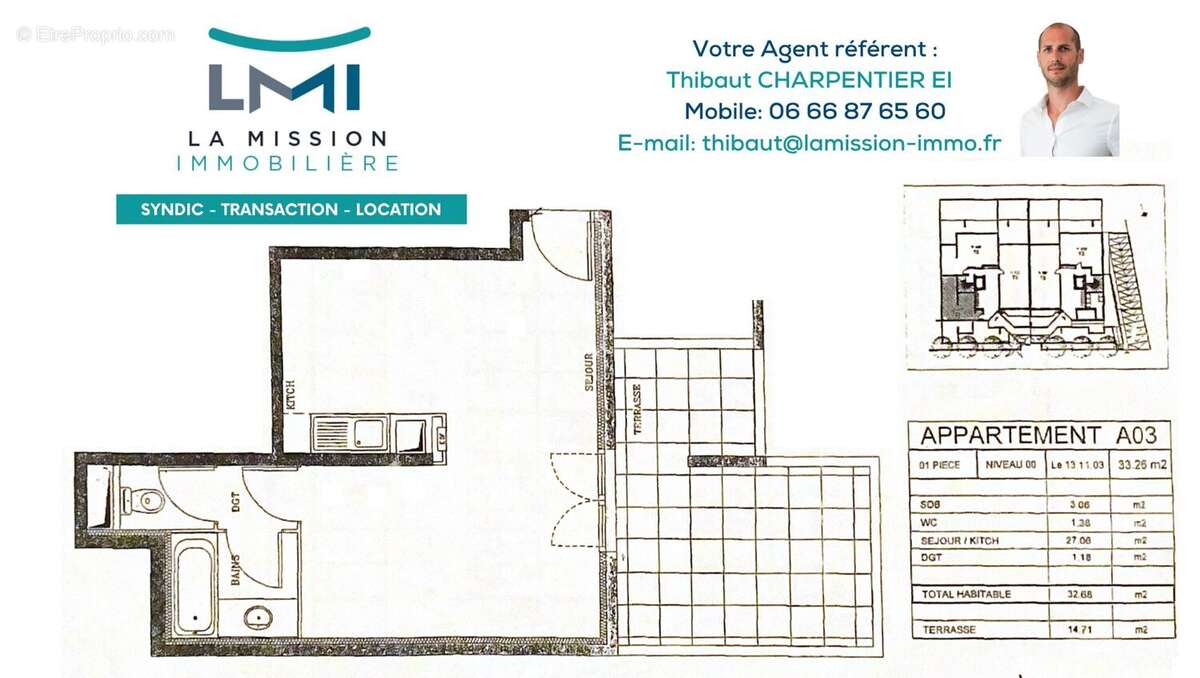 Plan T1 - Appartement à CANNES