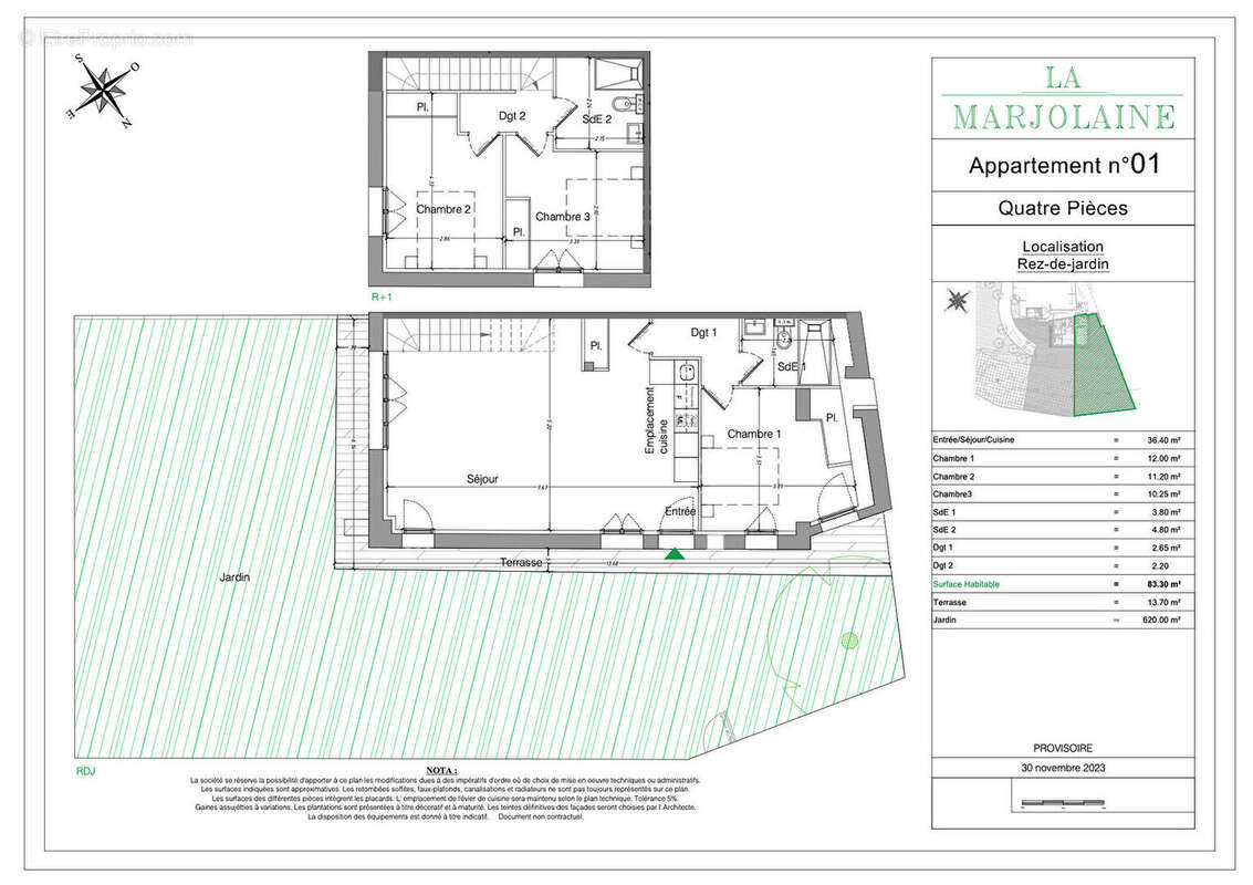 Appartement à MOUANS-SARTOUX