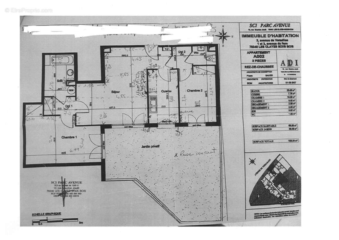 Appartement à LES CLAYES-SOUS-BOIS