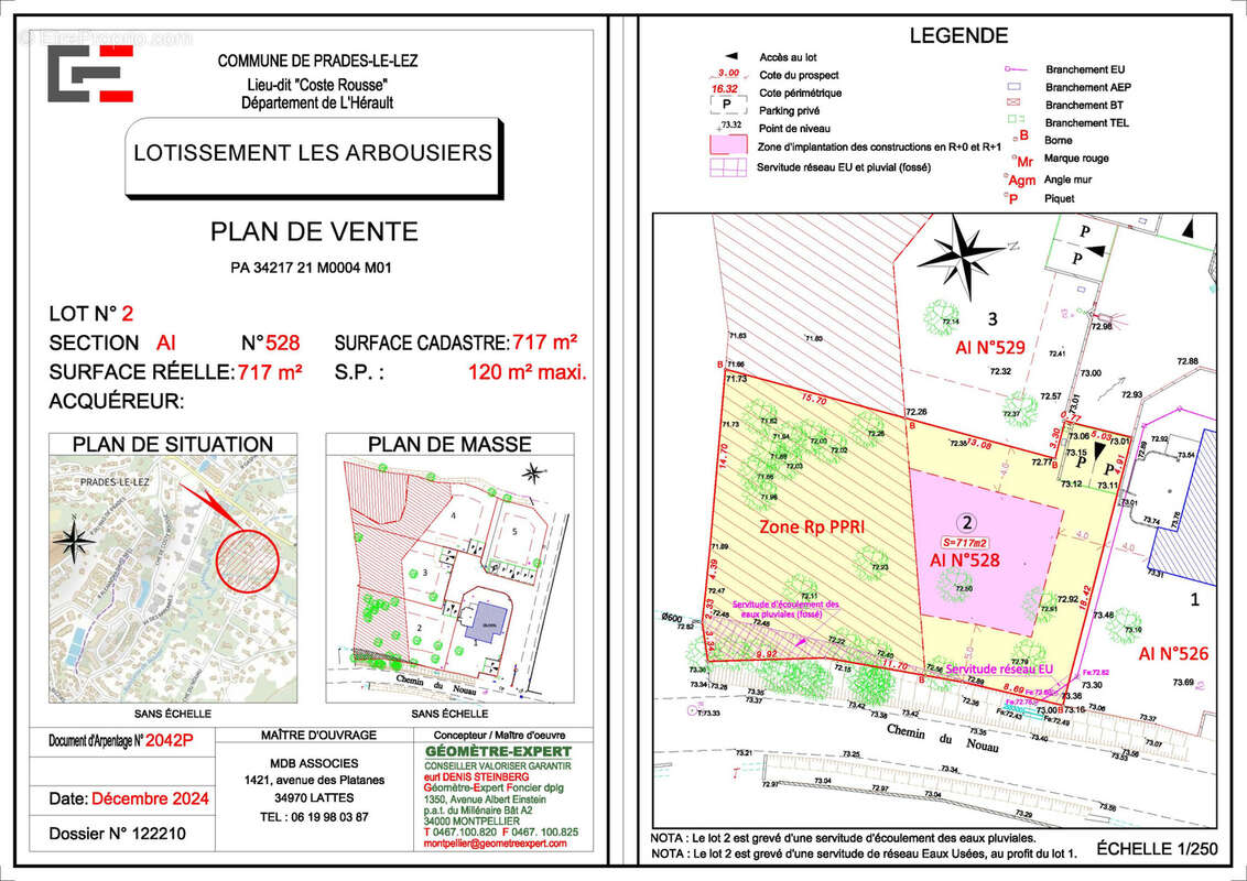 Terrain à PRADES-LE-LEZ