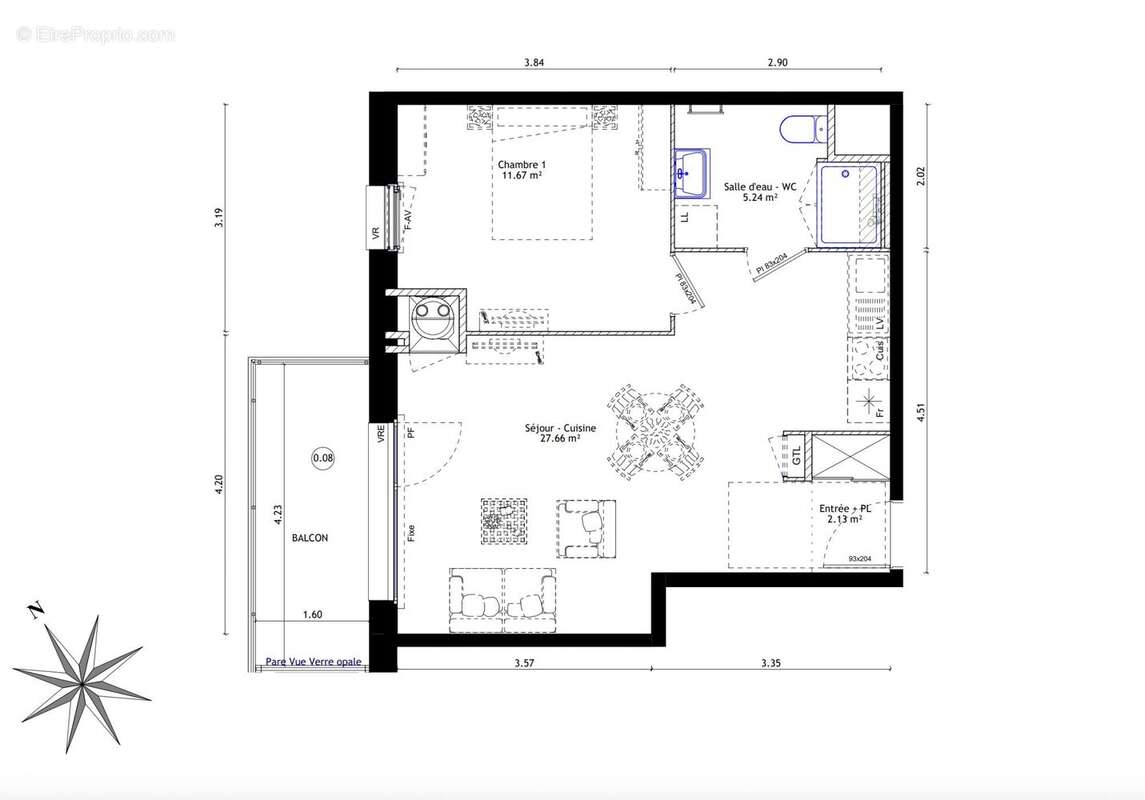 Appartement à BAIN-DE-BRETAGNE