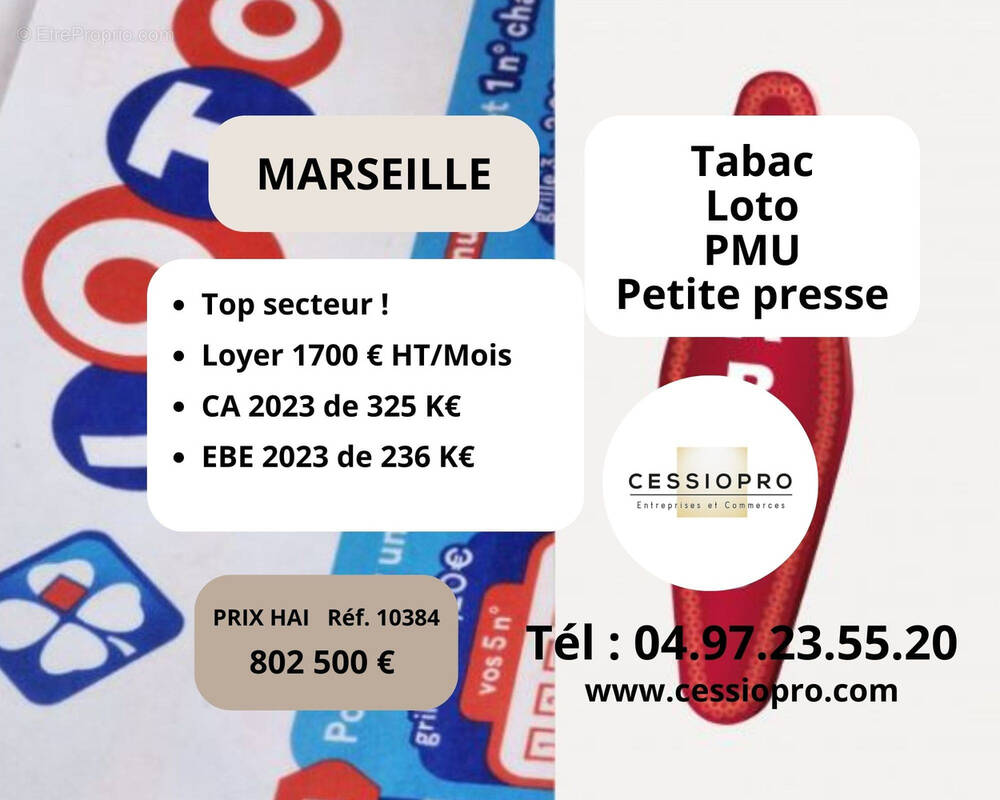 Commerce à MARSEILLE-9E