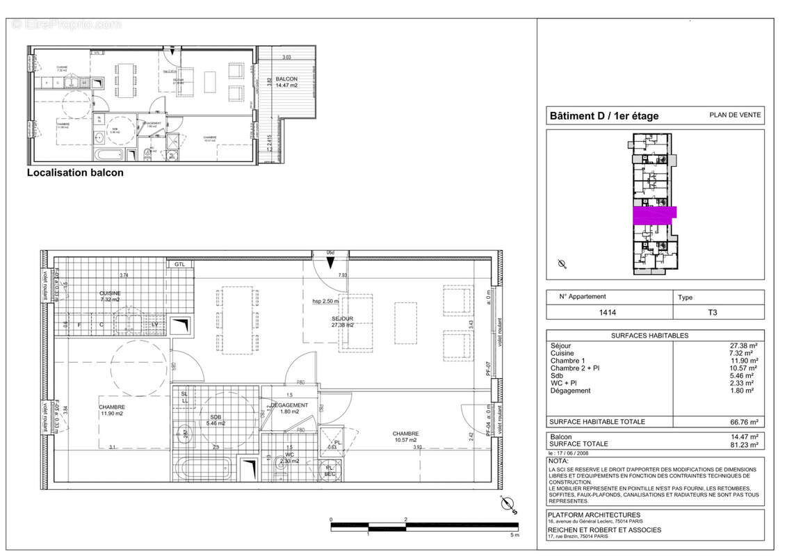 Appartement à LA BAULE-ESCOUBLAC