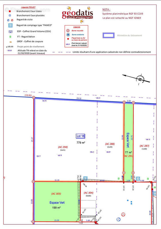 Terrain à VANDIERES