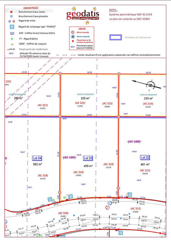 Terrain à VANDIERES