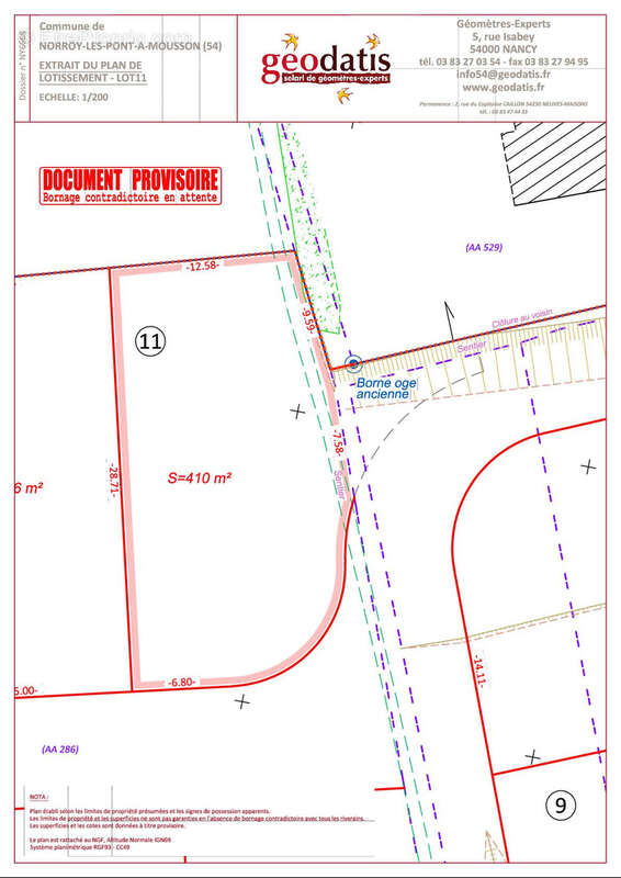 Terrain à NORROY-LES-PONT-A-MOUSSON