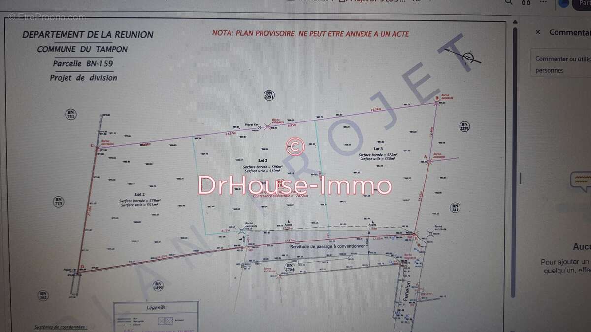 Terrain à LE TAMPON