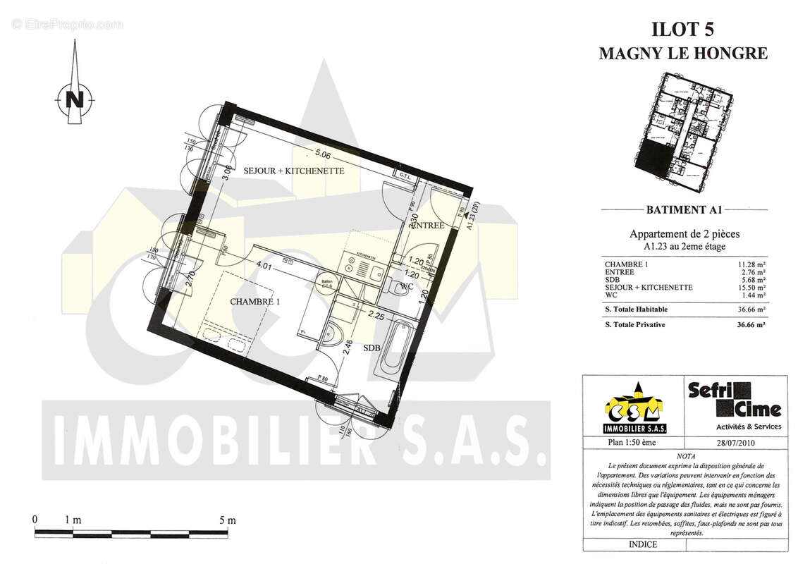 Appartement à MAGNY-LE-HONGRE
