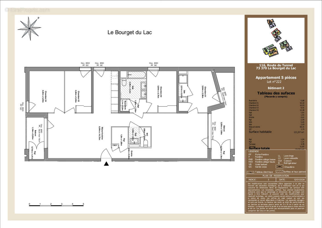Appartement à LE BOURGET-DU-LAC