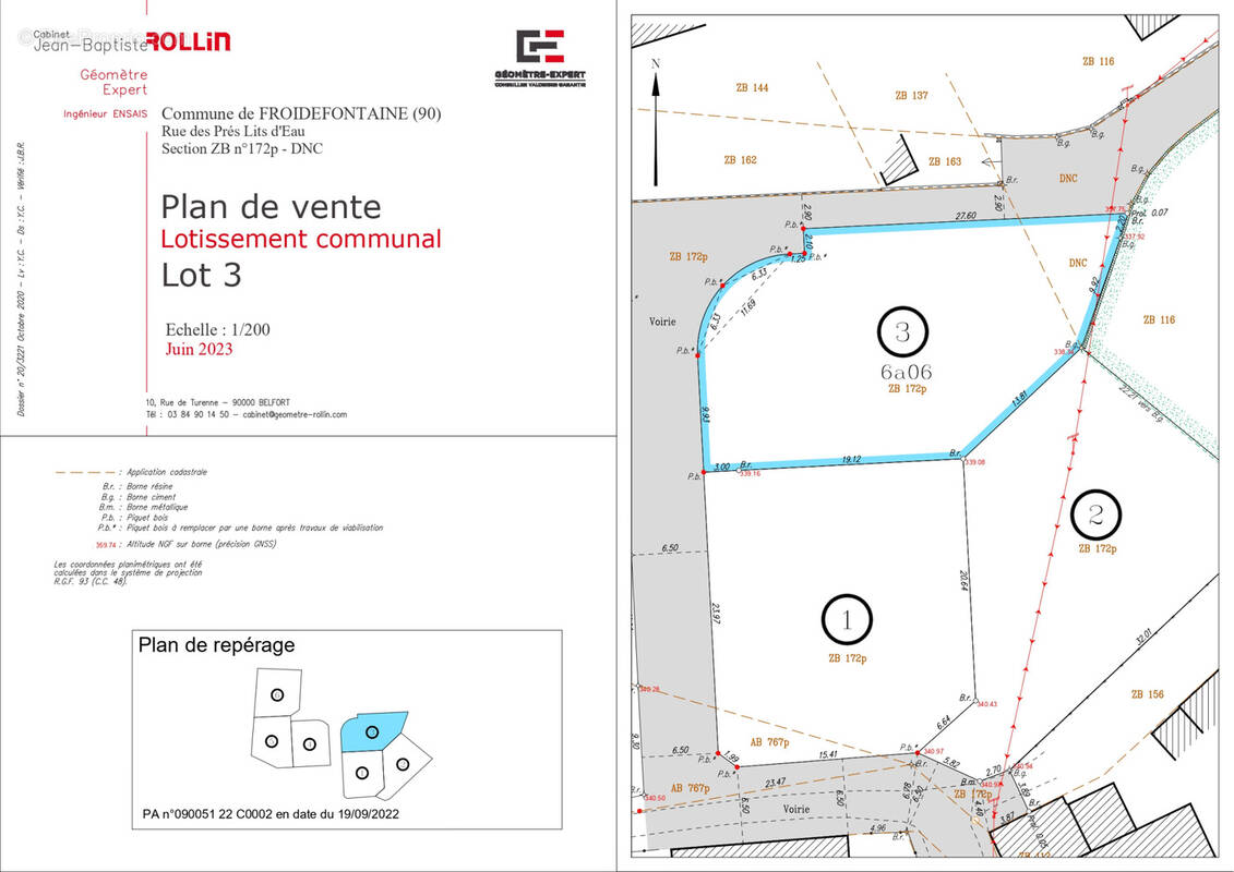 Terrain à FROIDEFONTAINE