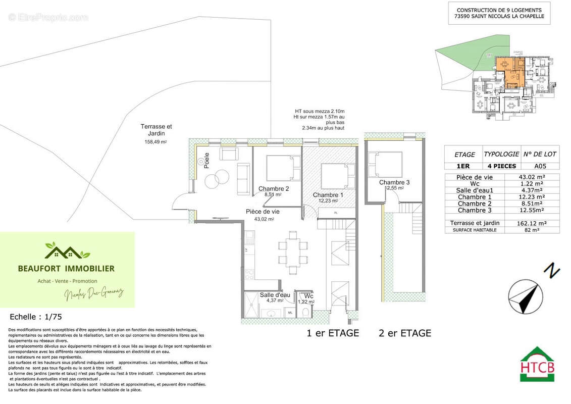 Appartement à SAINT-NICOLAS-LA-CHAPELLE