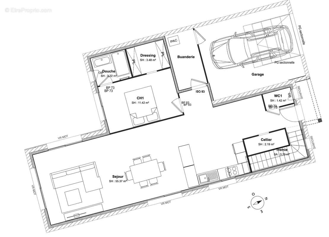 Terrain à LA TOUR-DE-SALVAGNY