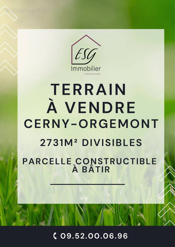 Terrain à CERNY