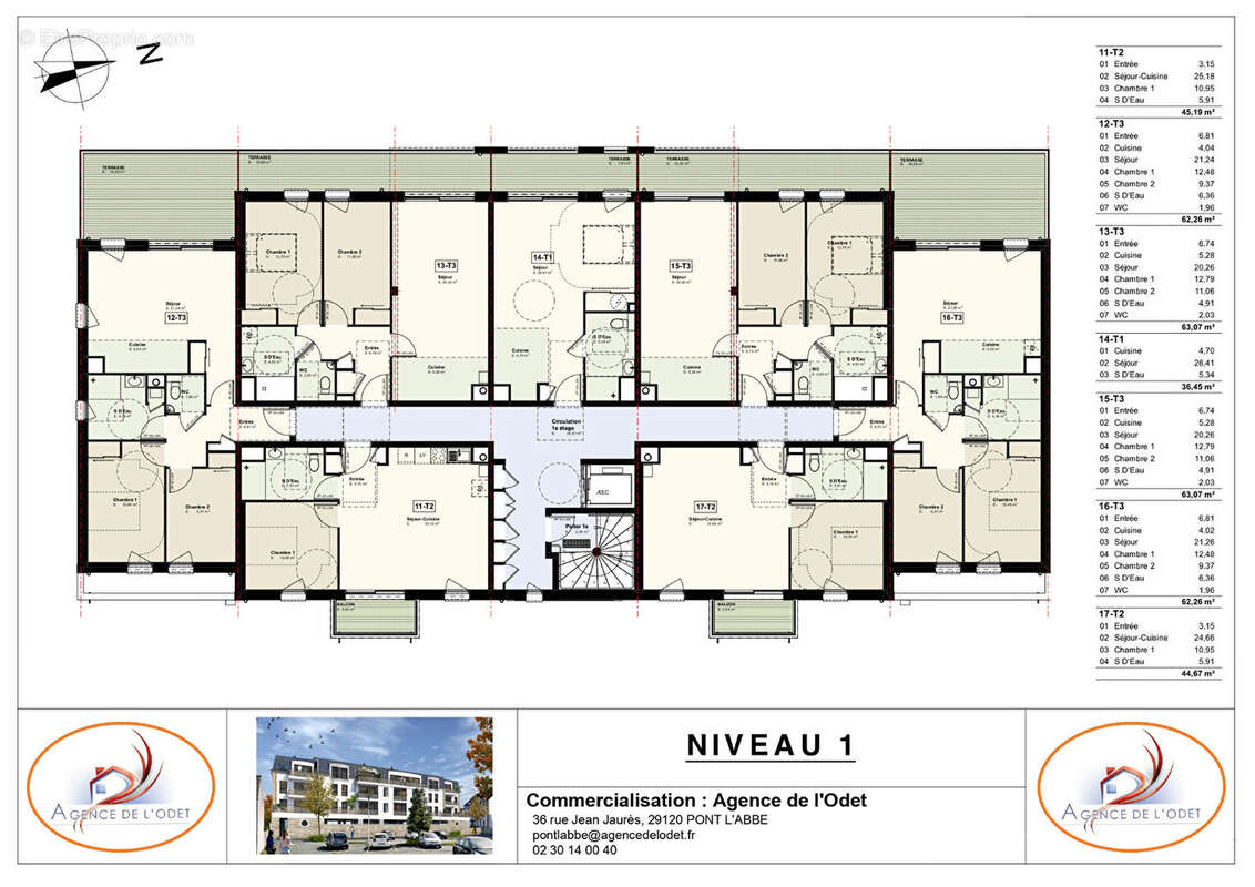 Appartement à PONT-L&#039;ABBE