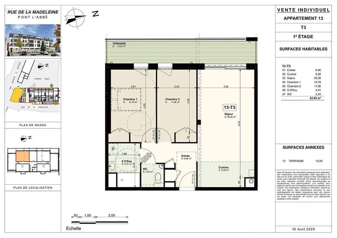 Appartement à PONT-L&#039;ABBE