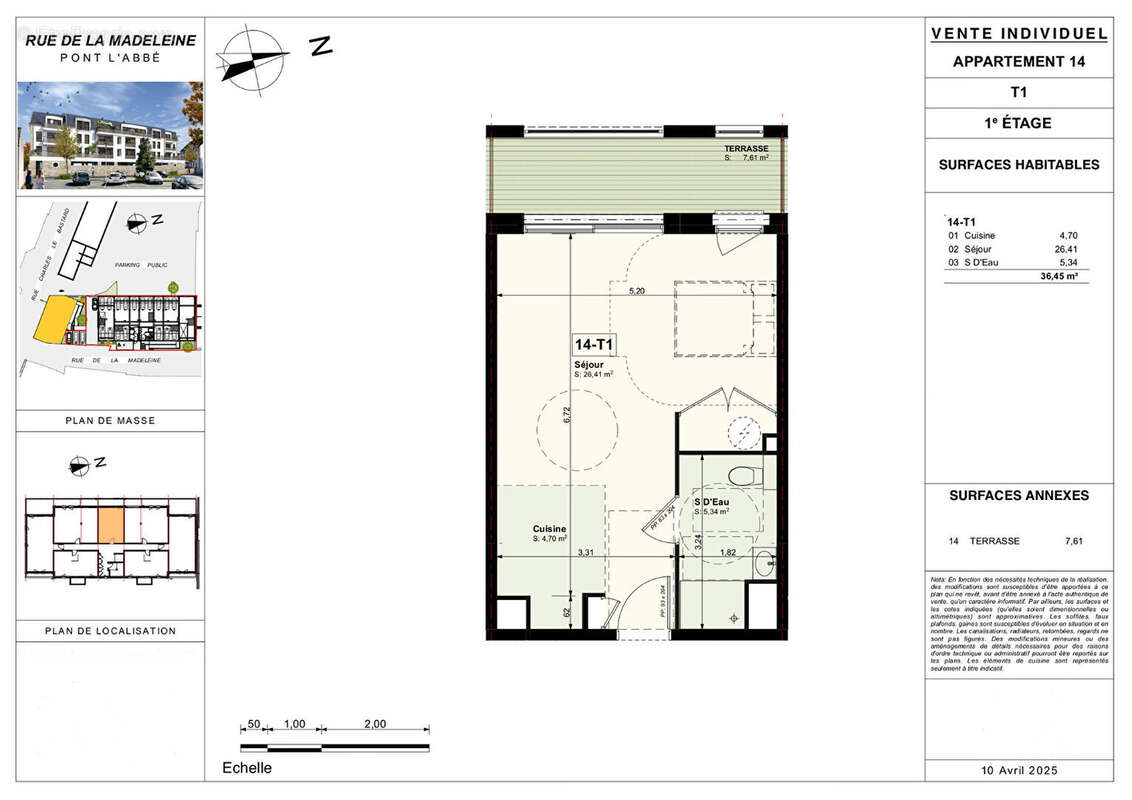 Appartement à PONT-L&#039;ABBE