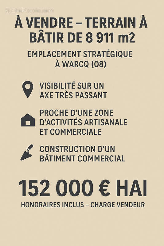 Terrain à CHARLEVILLE-MEZIERES