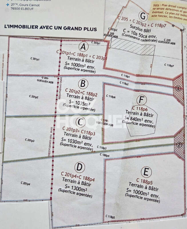 Terrain à ECAUVILLE