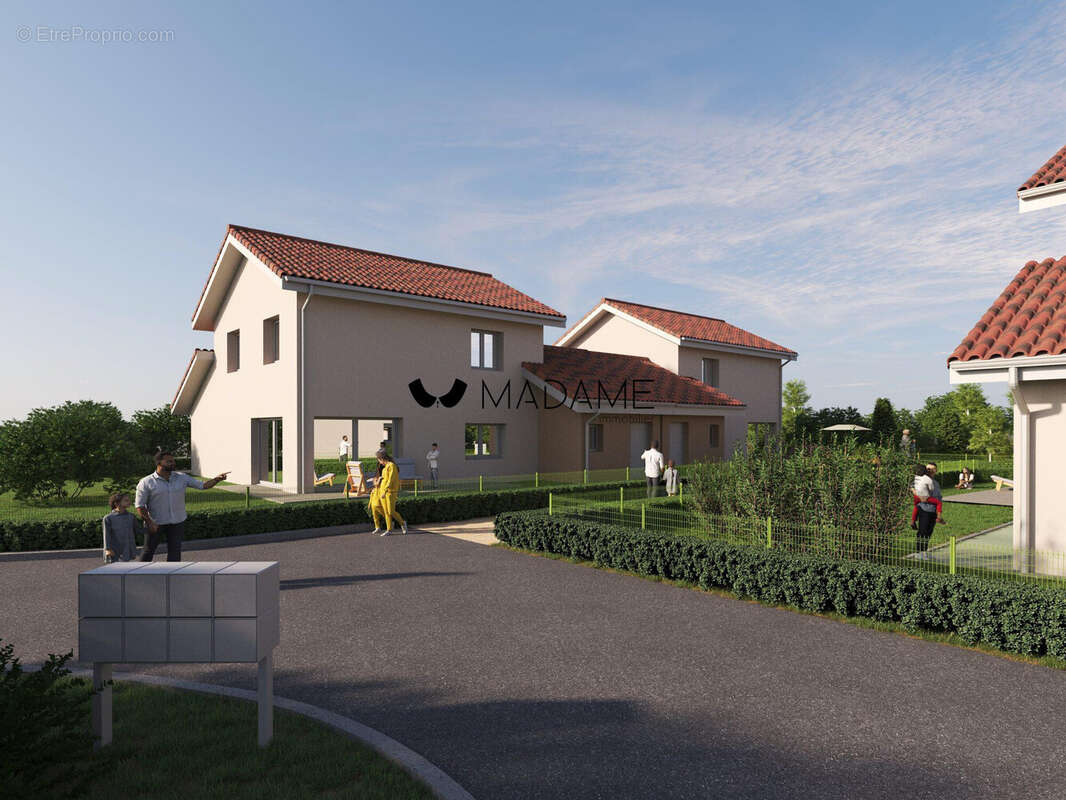 #paysvoironnai #avendre #maison #montferrat #isere #neuf #immobilier #jardin - Maison à MONTFERRAT